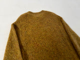 60s ARROW Mohair Crewneck Sweater M MustardBrown