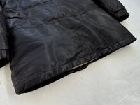 80s Eddie Bauer Leather Puffer Coat L