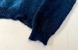 60s VanCort Panel Mohair Sweater M Navy