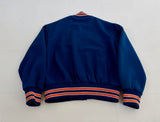 70s EMPIRE NY Mets Melton Varsity Jacket XL Blue