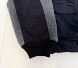 90s Eddie Bauer Fleece&Nylon Fishing Jacket L Black