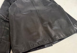 90s Polo Ralph Lauren Leather CarCoat XL Black