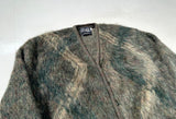 60s Sears Premiere Mohair Cardigan L Khaki