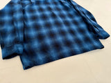 90s Pendleton Shadow Plaid Board Shirt L Blue
