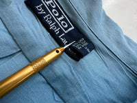 90s Polo Ralph Lauren Linen&Silk Loop Shirt L LightBlue