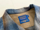 90s Pendleton Shadow Plaid Board Shirt L Blue