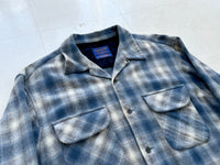 90s Pendleton ShadowPlaid Board Shirt L Turquoise