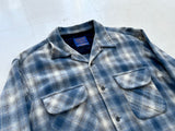90s Pendleton ShadowPlaid Board Shirt L Turquoise
