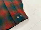 60s DutchMaid Shadow Plaid Loop Wool Shirt L Multi