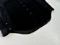 90s Polo Ralph Lauren MARLOWE Corduroy L/S Shirt XL Black