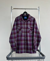 90s Pendleton Shadow Plaid Board Shirt XL Purple&Gray