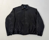 90s Polo Ralph Lauren Leather SwingTop jacket L Black