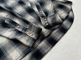 90s Polo Ralph Lauren Shadow Plaid Western Shirt XXL Black&White