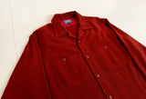 70s PENDLETON Wool Loop shirt L Brick