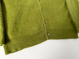 60s Mohair Cardigan M OliveGreen