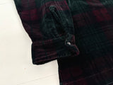 80s Polo Ralph Lauren Velour Plaid L/S Shirt XL
