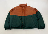90s Polo Ralph Lauren Leather Puffer Jacket L