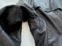 90s Polo Ralph Lauren SwingTop Leather Jacket XL Black