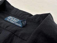 90s Polo Ralph Lauren Linen&Silk L/S Shirt L Black