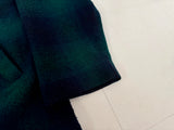 80s Eddie Bauer Shadow Plaid Wool Jacket L Green