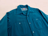 60s Pendleton Plane Board Shirt M Emerald