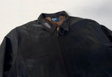 90s Polo Ralph Lauren Leather SwingTop jacket XXL Black