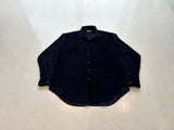 90s Polo RalphLauren MARLOWE Corduroy L/S Shirt L DeepNavy
