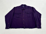 90s Polo Ralph Lauren 100%Rayon L/S Shirt S DeepPurple
