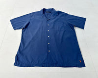 90s Polo Ralph Lauren Cotton&Linen Loop Shirt L Navy