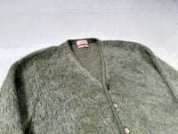 60s Jantzen Mohair Cardigan M OliveGreen