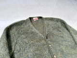 60s Jantzen Mohair Cardigan M OliveGreen
