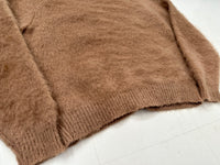 60s DRUMMOND Mohair Cardigan M MilkteaBrown