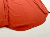 90s Polo Ralph Lauren BONNARD Silk Cotton L/S Shirt L HermesOrange