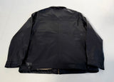 90s Polo Ralph Lauren Leather SwingTop Jacket XXL Black