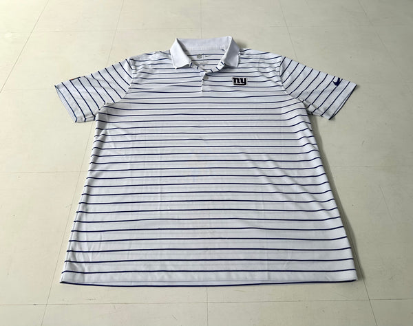 Used NIKE DRI-FIT Border Polo Shirt L White