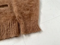 60s DRUMMOND Mohair Cardigan M MilkteaBrown