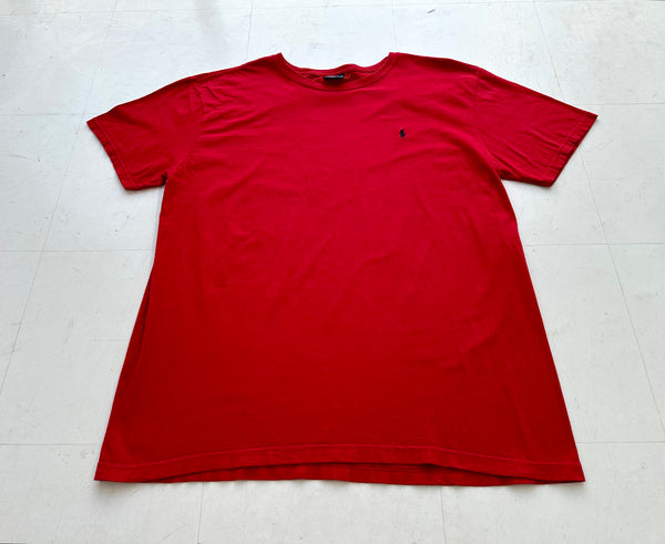 90s Polo Ralph Lauren Blank T-shirt L Red