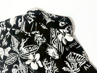 90s Polo Ralph Lauren Black Hawaiian Shirt XXL