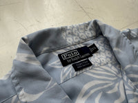90s Polo Ralph Lauren CLAYTON Hawaiian Rayon Loop Shirt XL SkyBlue