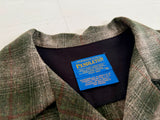 90s Pendleton Shadow Plaid Board Shirt M Olive