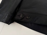 90s Polo Ralph Lauren Leather SwingTop jacket XXL Black