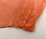 90s Polo Ralph Lauren Linen L/S Shirt XL Orange