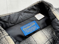 90s Pendleton Shadow Plaid Western Shirt L Black&White