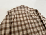 90s Pendleton Shadow Plaid Board Shirt M Brown&Ivory