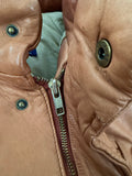90s Polo Ralph Lauren Leather Puffer Jacket L