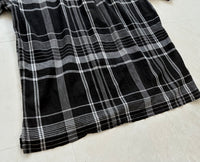 90s Polo Ralph Lauren CALDWELL Plaid Shirt M Black&White