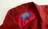 70s PENDLETON Wool Loop shirt L Brick