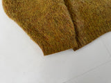 60s ARROW Mohair Crewneck Sweater M MustardBrown