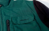 90s Eddie Bauer Nylon&Fleece Fishing Jacket L Green