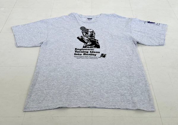 Used The Thinker T-shirt XL Gray